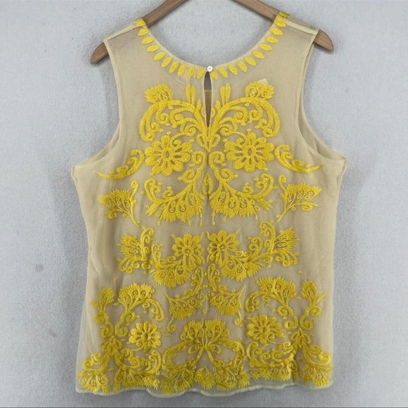 Sundance Women’s “Solstice” Tank Top, Yellow, XL - Picture 3 of 6
